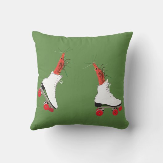 ローラースケートのエビのクッション クッション (裏面)