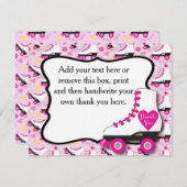 ローラースケートのサンキューカード#2 サンキューカード (正面/裏面)