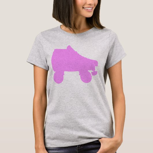 ローラースケートのシルエット Tシャツ (正面)