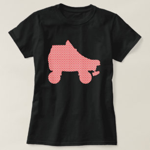 ローラースケートのハート Tシャツ