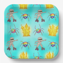 ローラースケートのミイラ、Natasha Us ペーパープレート