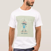 ローラースケートの男性 Tシャツ (正面)