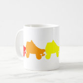 ローラースケートの虹 コーヒーマグカップ (正面左)