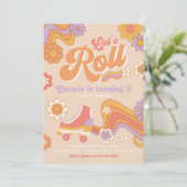 ローラースケートの誕生日招待状 | グルービーなスケート 招待状 (スタンド正面)