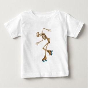 ローラースケートの骨組 ベビーTシャツ