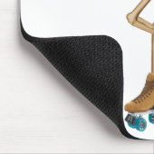 ローラースケートの骨組 マウスパッド (コーナー)