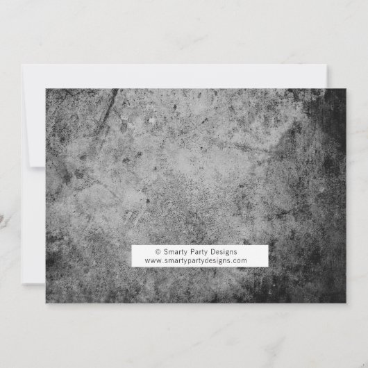 ローラースケートエクストリームボーイズ誕生日招待状 招待状 (裏面)