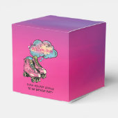 ローラースケートガールバースデーパーティーありがとう フェイバーボックス (裏面サイド)