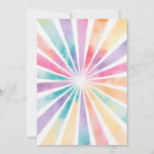 ローラースケートガールバースデーパーティーの招待 招待状 (裏面)