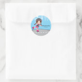 ローラースケートガール ラウンドシール (バッグ)