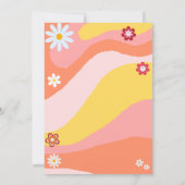 ローラースケートグルービーレトロガールバースデーパーティー 招待状 (裏面)