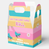 ローラースケートスケートで滑るレトロレインボー誕生日 フェイバーボックス (オープン)