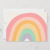 ローラースケートスケートで滑るレトロGroovy誕生日パーティーI 招待状 (裏面)