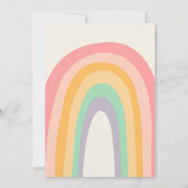 ローラースケートスケートで滑るレトロGroovy誕生日パーティーI 招待状 (裏面)