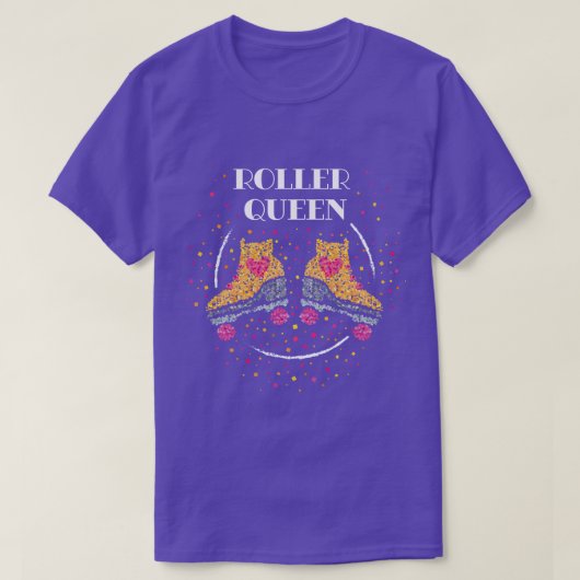 ローラースケートスケートで滑るローラースケート Tシャツ (デザイン正面)