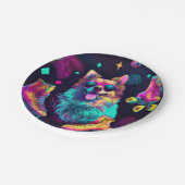 ローラースケートディスコ ペーパープレート (アングル)