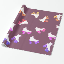 ローラースケートパターンラッピング紙 ラッピングペーパー