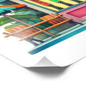 ローラースケートビーチショップPHOTOプリント フォトプリント            (角)