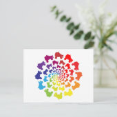 ローラースケートレインボーサークル ポストカード (スタンド正面)