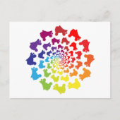 ローラースケートレインボーサークル ポストカード (正面)