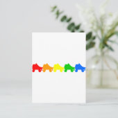 ローラースケートレインボー ポストカード (スタンド正面)