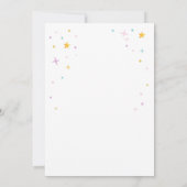 ローラースケートレッズ転がスケートで滑るガール誕生日 招待状 (裏面)