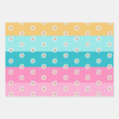 ローラースケートレトロレインボーバースデーパーティー ラッピングペーパーシート (正面2)