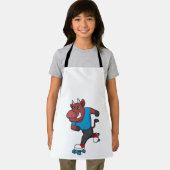 ローラースケート付きインラインスケートで滑るでブル エプロン (インサイチュ)