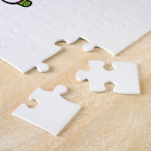 ローラースケート付きインラインスケートで滑るで豚 ジグソーパズル (側面)