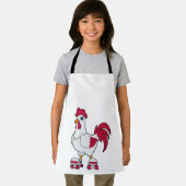 ローラースケート付きインラインスケートで滑るのルースター エプロン (インサイチュ)