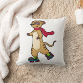 ローラースケート付きスケーターとしてのメルカット クッション (ブランケット)