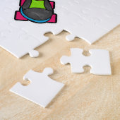 ローラースケート付きスケーターとしてのメルカット ジグソーパズル (側面)