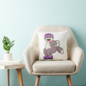 ローラースケート付き猫 クッション (椅子)