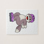 ローラースケート付き猫 ジグソーパズル (横)