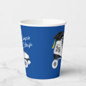 ローラースケート卒業パーティースケートで滑るリンク青 紙コップ (左)