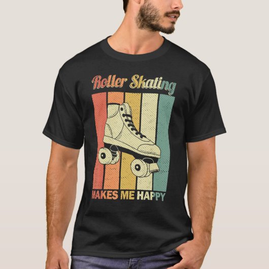 ローラースケート女子インラインスケート Tシャツ (正面)