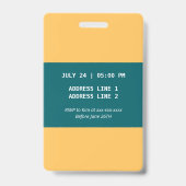 ローラースケート少年誕生日パーティー招待VIP バッジ (裏面)