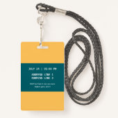 ローラースケート少年誕生日パーティー招待VIP バッジ (裏面ランヤード)