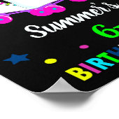 ローラースケート歓迎パーティーサインスケートで滑るポスター ポスター (角)