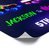 ローラースケート歓迎パーティーサイン男の子sk8ポスター ポスター (角)