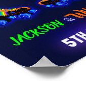 ローラースケート歓迎パーティーサイン男の子sk8ポスター ポスター (角)