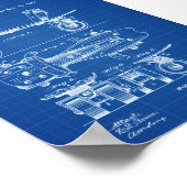 ローラースケート特許 – ローラースケート・アート，スポーツ・アート ポスター (角)