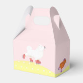 ローラースケート犬とモルモットのパーティーのお願いボックス フェイバーボックス (裏面サイド)