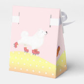 ローラースケート犬とモルモットのパーティーの好意バッグ フェイバーボックス (裏面サイド)