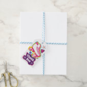 ローラースケート誕生日パーティーありがとうメッセージカード ギフトタグ (より糸付き)