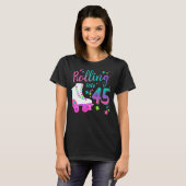 ローラースケート誕生日パーティーの衣装3 Tシャツ (正面フル)