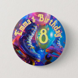 ローラースケート誕生日パーティー 缶バッジ