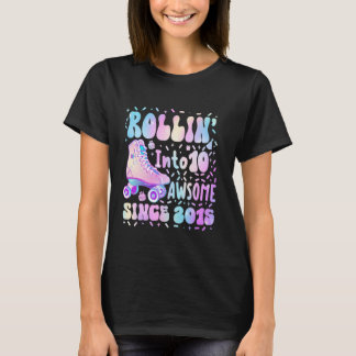 ローラースケート10歳の誕生日おめでとう 10周年を迎えて Tシャツ