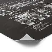 ローラースケート1879特許技術シャルボード ポスター (角)