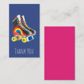 ローラースケート80年代のレトロなアート ノートカード (正面/裏面)